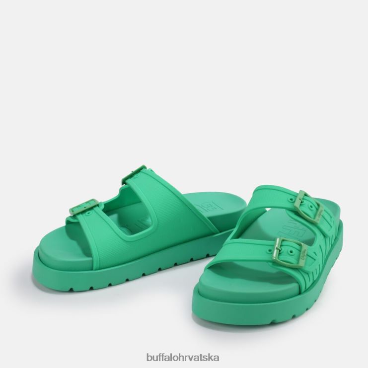 zelena Buffalo eve sol sandale s platformom veganske |slajdova TDD6T460